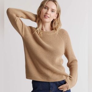 Camel Organic Cotton Crewneck Sweater